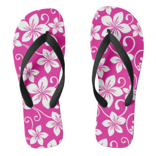 TONGS BLEU HAWAII (ROSE CHAUDE)