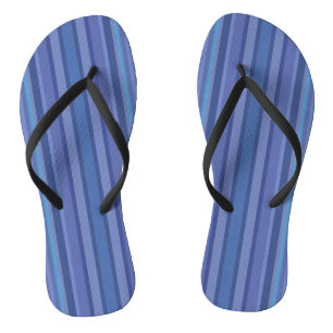 Tongs Bleu moderne bande pourpre