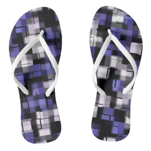 Tongs Bleu Violet Noir Blanc Tendance