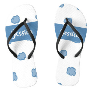 Tongs Blue clouds on white