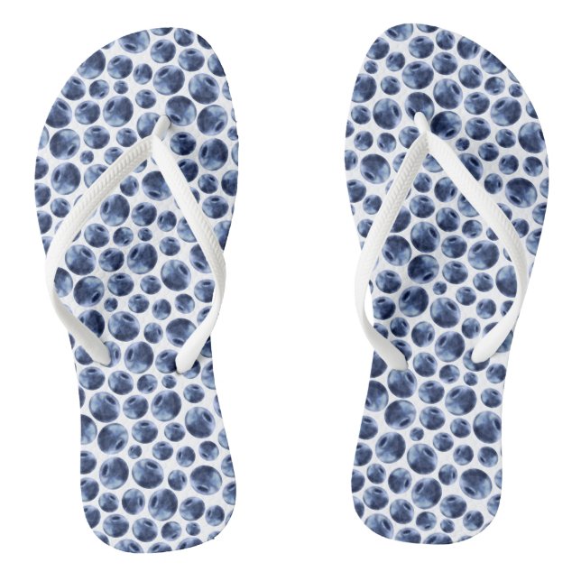 Tongs Blueberries Imprimer Motif de fruits (Semelle)