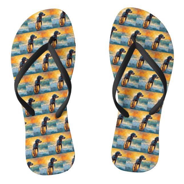 Tongs Bluetick Coonhound Beach Plage Plage de surf Peint (Semelle)