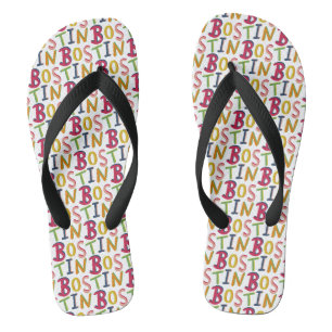 Tongs Bostin Black Country Word Flip Flop Beach Chaussur
