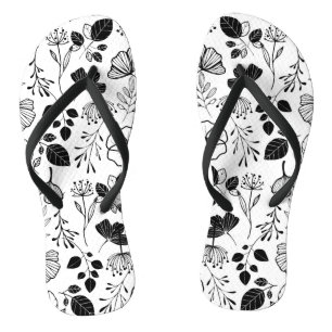 Tongs Boucles noires encres