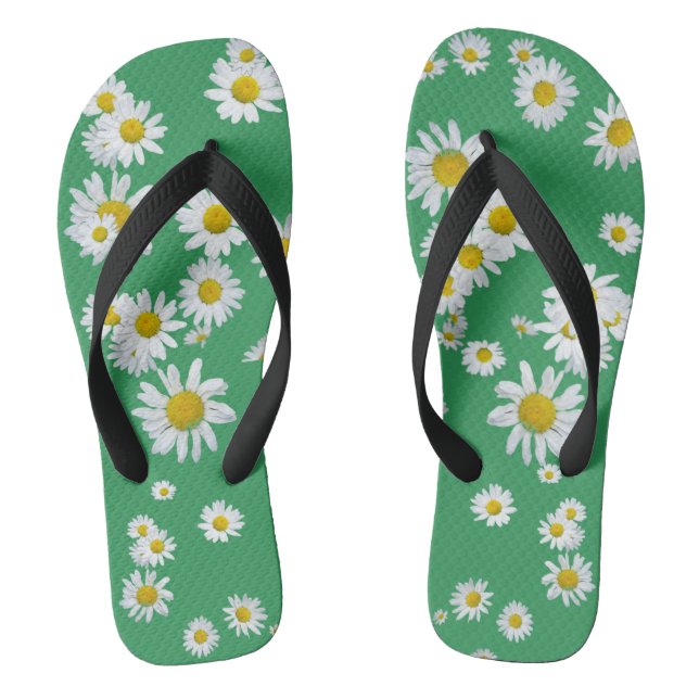 Tongs Boue De Marguerite Blanche. Couleur Tournes Adulte (Semelle)