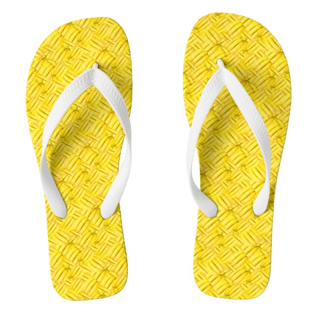 Tongs Bouquets de motif de banane (Semelle)