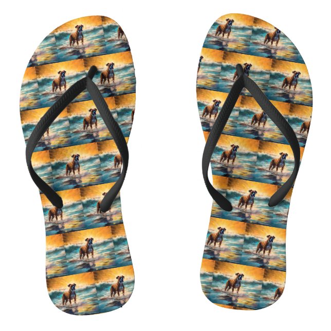 Tongs Boxer Beach Surfing Peinture (Semelle)