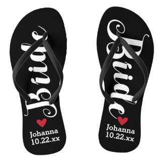 Tongs Bride Mariage personnalisé Choisissez votre couleu