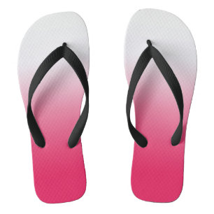 Tongs Bright été rouge et blanc dégradé ombre