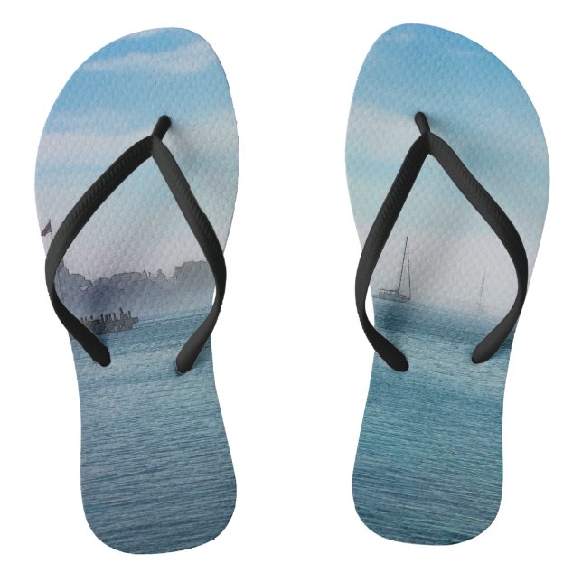 Tongs Brouillard au port de Mackinac (Semelle)
