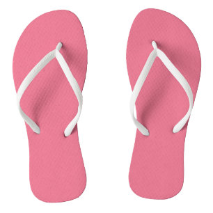 Tongs Bubblegum rose couleur solide Impression, Rouge ro