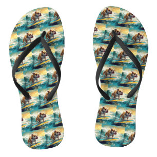 Tongs Bulldog Beach Surf Peinture