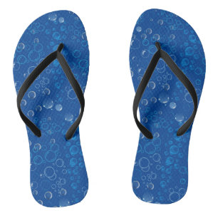 Tongs Bulles motif 01 Bleu BG