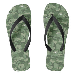 Tongs cacahuètes Camouflage Snoopy & Woodstock