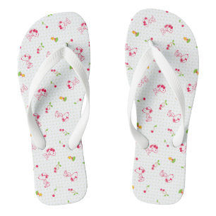 Tongs cacahuètes   Snoopy & Woodstock Cherry Motif
