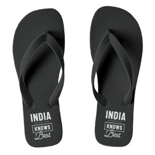 Tongs Cadeau d'anniversaire avec nom personnalisé India