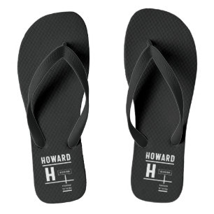 Tongs Cadeau personnalisé d'anniversaire avec nom Howard