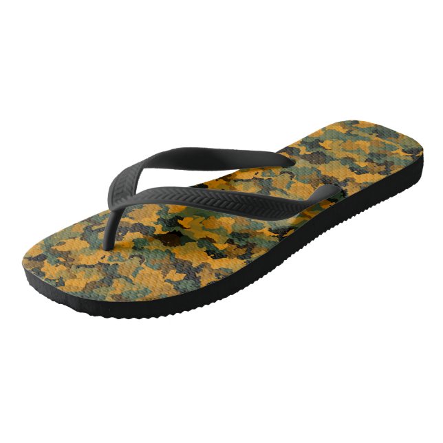 Tongs Camo Abstrait (Incliné)
