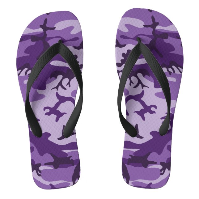 Tongs Camouflage Violet, Militaire, Armée (Semelle)