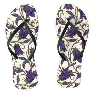 Tongs Campanule Fleur Sauvage Motif