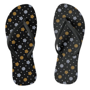 Tongs Candy Halloween Motif sans couture
