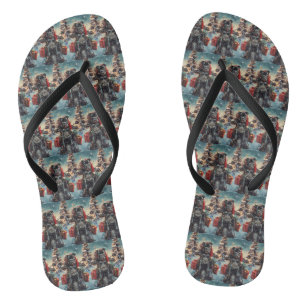 Tongs Cane Corso Chien équitation Moto Noël