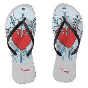 Tongs Carte Tarot 3 épées Thunder_Cove
