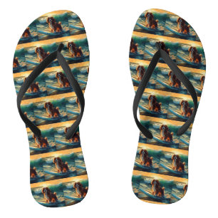 Tongs Cavalier King Beach Surf Peinture