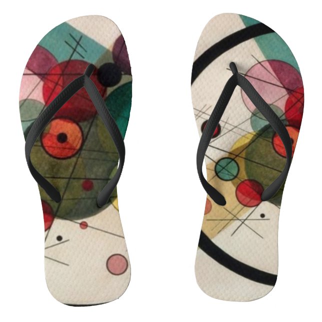 Tongs Cercles Abstraits Kandinsky (Semelle)