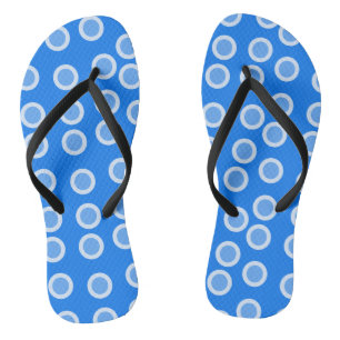 Tongs Cercles bleu et bleu clair