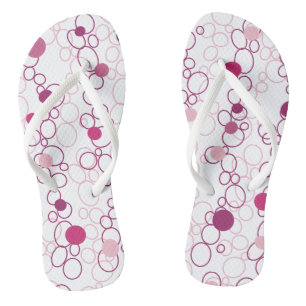 Tongs Cercles roses Points Flip Flops