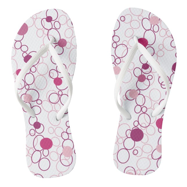 Tongs Cercles roses Points Flip Flops (Semelle)