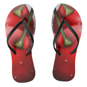 Tongs Cerises avec gouttes de ragoût