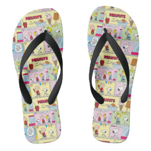 Tongs Charlie Brown, Snoopy & Sally   Crème glacée