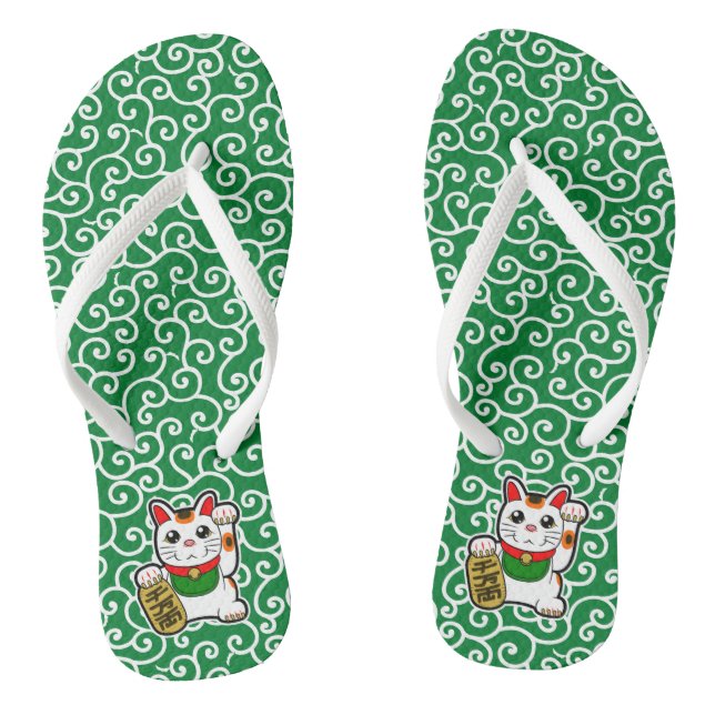 Tongs Chat chanceux japonais - Maneki Neko (Semelle)