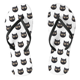 Tongs Chat noir 3D inspiré