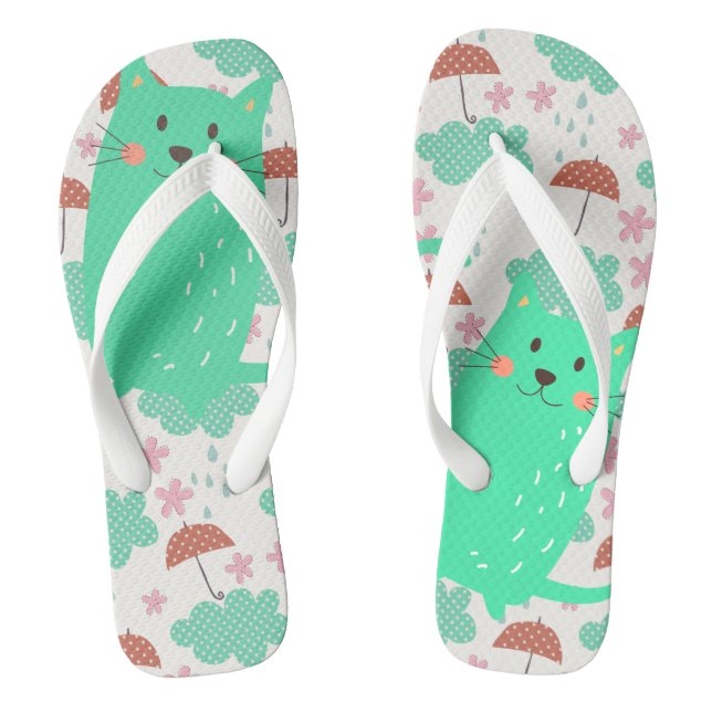 Tongs Chats en pluie (Semelle)