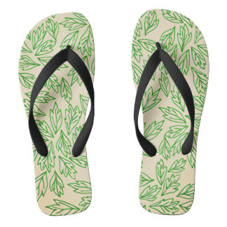 Tongs Chaussures à motif de feuille inspiré de la nature