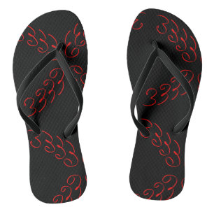 Tongs Chaussures à semelles compensées motif Art Abstrai