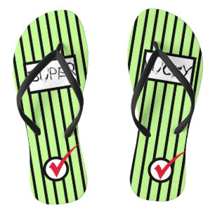 Tongs Chaussures à semelles compensées Super Lucky Check