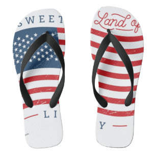 Tongs Chaussures de plage "Sweet Land of Liberty" pour h