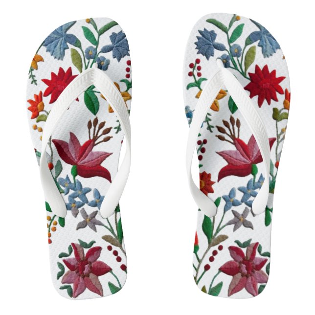 Tongs Chaussures Fleur Hongroises Flip Flops (Semelle)
