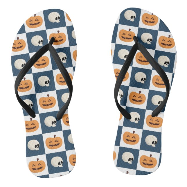 Tongs Checks de Skulls et Pumkins (Semelle)