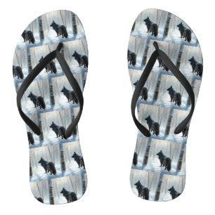 Tongs Chien à neiger belge Noël