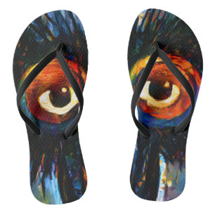 Tongs Chouette brillante et sage