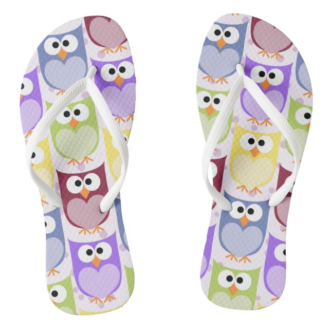 Tongs Chouettes mignonnes, Chouette Motif, Chouettes pou (Semelle)