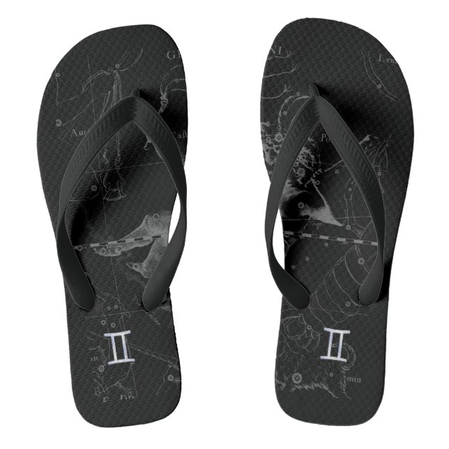 Tongs Chrome comme Gemini Zodiac Connexion Hevelius (Semelle)