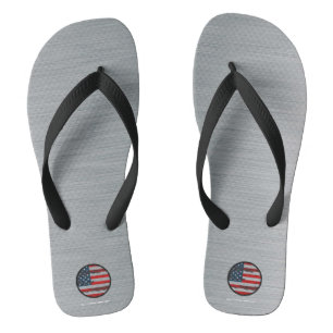 Tongs Circle Flag Flip Flop Olympian Effort Designs