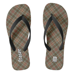 Tongs Clan Fraser Chasse Patiné Tartan Tournes