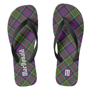 Tongs Clan MacDonald de Clanranald Tartan Flip Flops